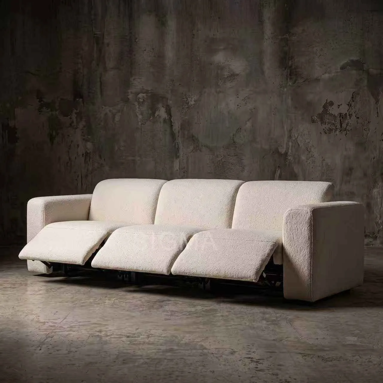 Luxury Modular Sectional Sofa, Deep Seat, Belgian Linen Feather-Blend Cushions, Modern Oversized Living Room Set for Villa and Hotel