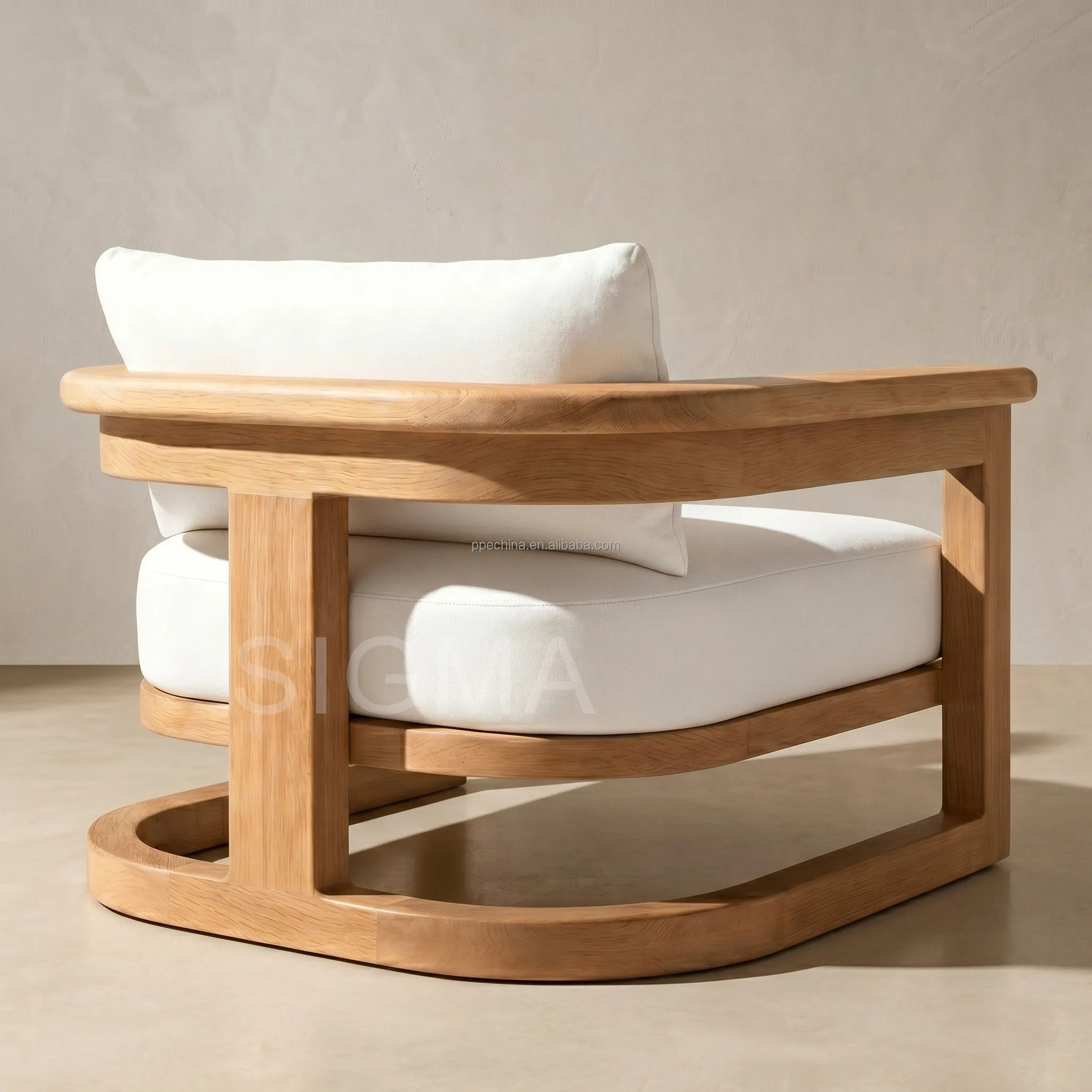 New Arrival Outdoor Furniture Patio Single Seat Outdoor Teak Lounge Chair