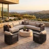 Outdoor Leisure Chair Modern Sofa Set Teak Luxury Furniture for Patio Balcony Garden, Waterproof and Durable