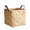 Handwoven wood chip basket picnic basket strawberry portable egg shopping basket storage basket fruit basket