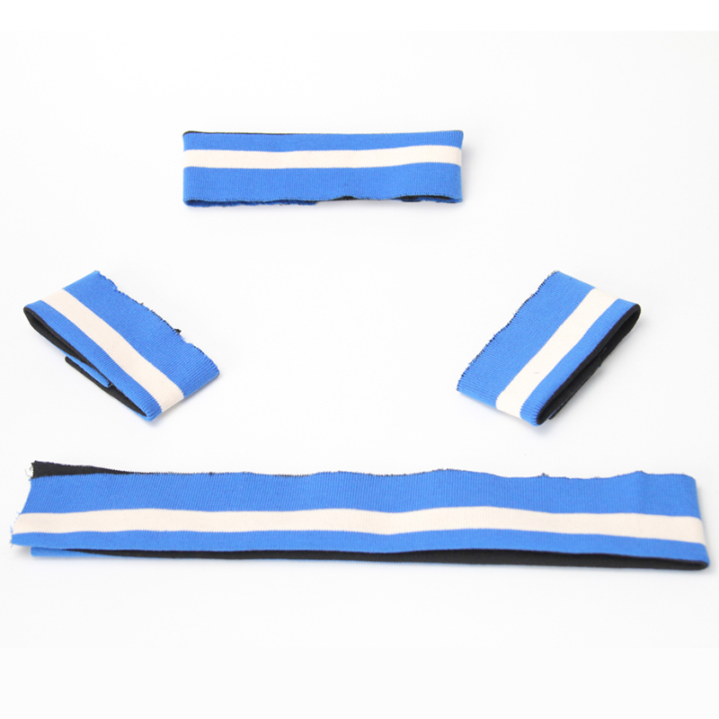 Rib cuffs and hem of coat