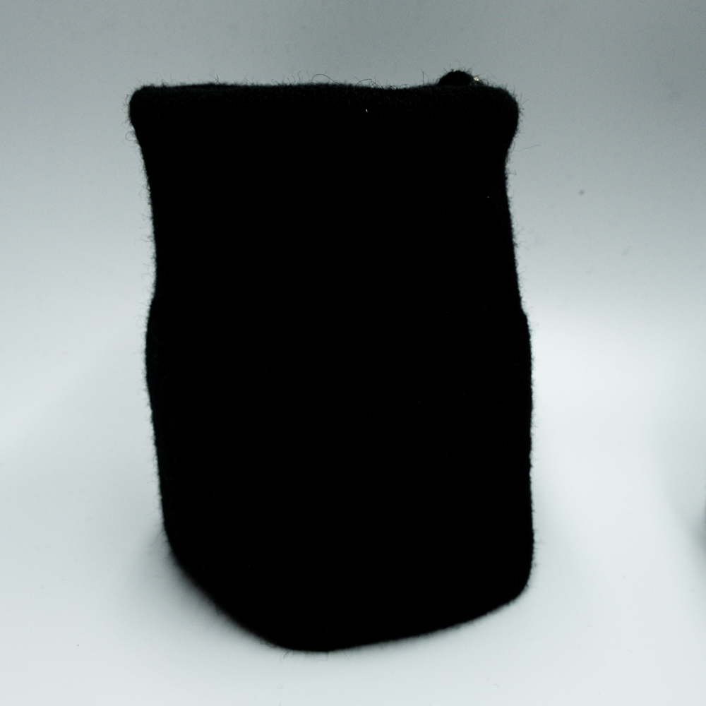 Rib cuffs and hem of coat