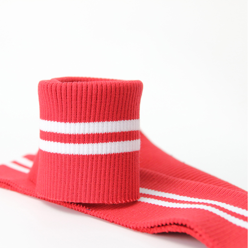 Rib cuffs and hem of coat