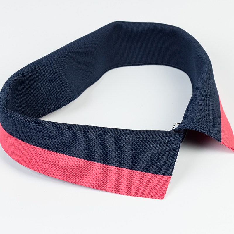 【IONSEOUL】Lewen Striped Collar Knit 4JH431 Polo sweater in cotton Red - LOEWE