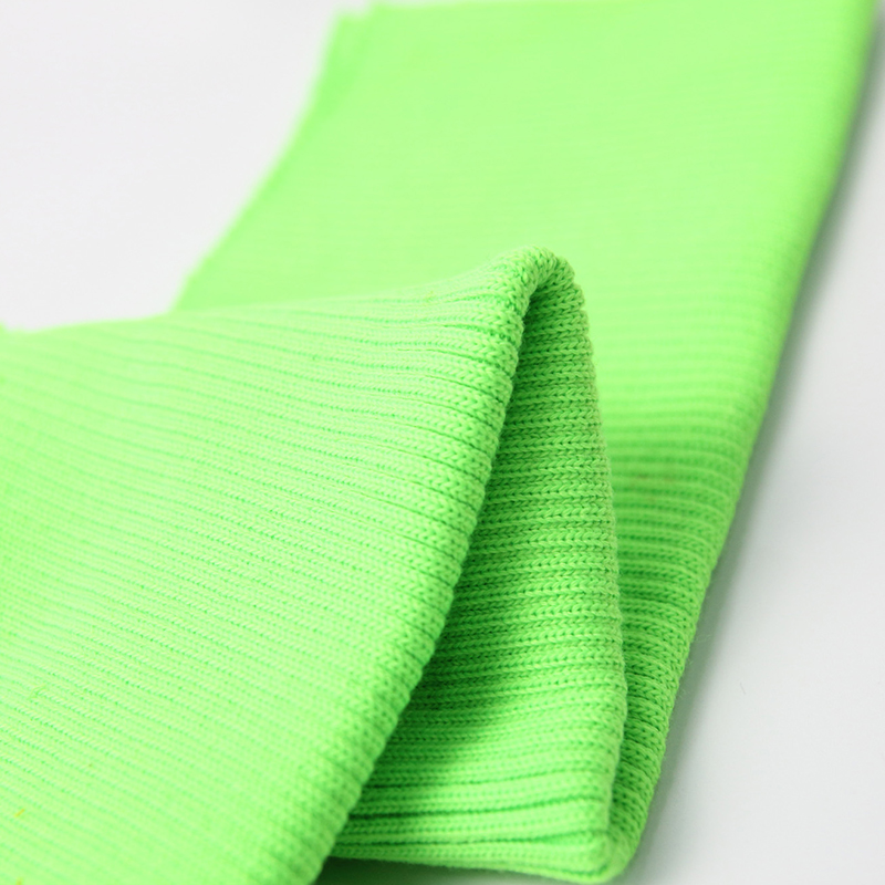 Rib cuffs and hem of coat