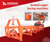 Guided auger boring machine