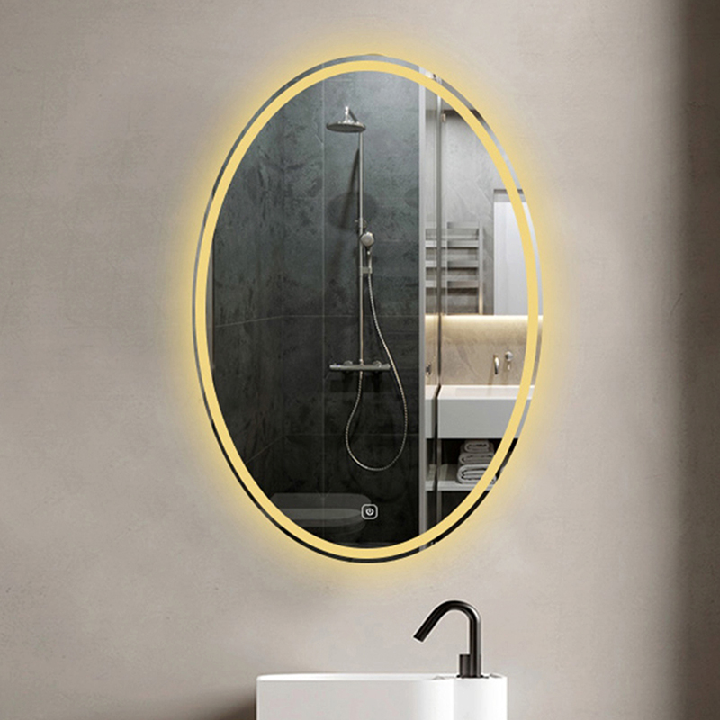 Special-shaped LED smart light-emitting anti-fog HD mirror