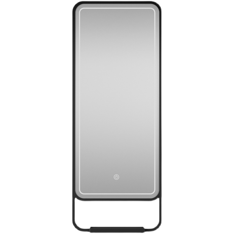 Single and double sided mirror with light floor mirror for hair salon