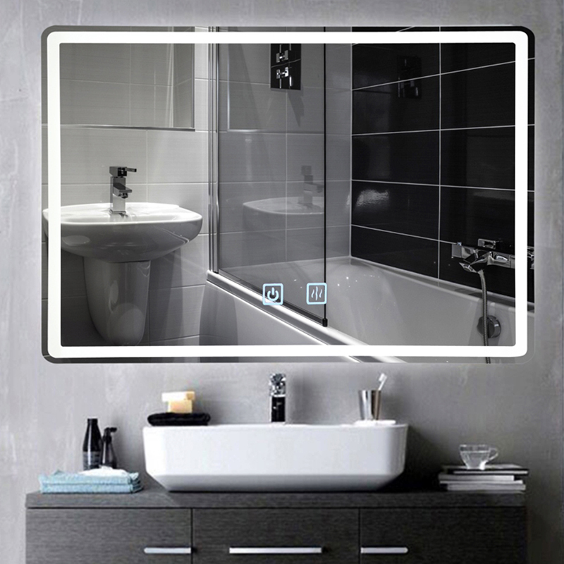 Anti-fog touch screen LED smart mirror with light customization