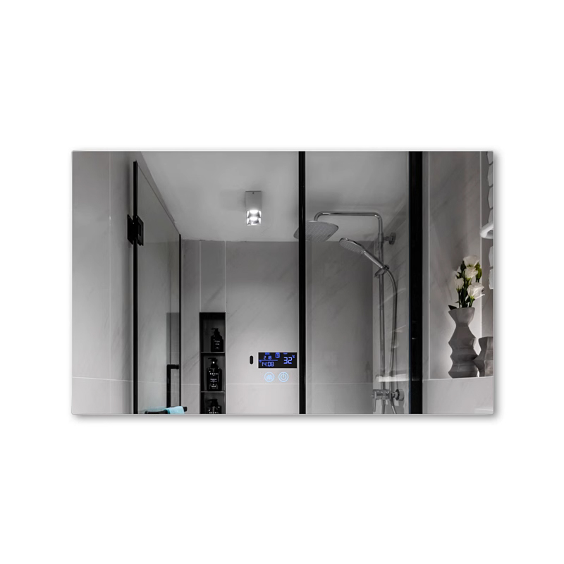 Luminous mirror washroom bathroom mirror with light square
