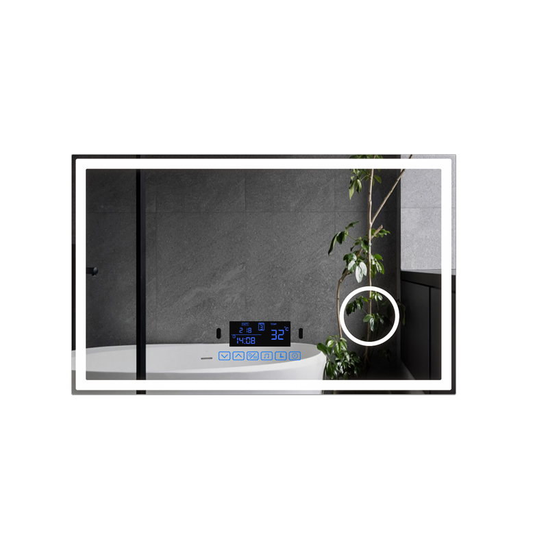 Anti-fog touch screen LED smart mirror with light customization
