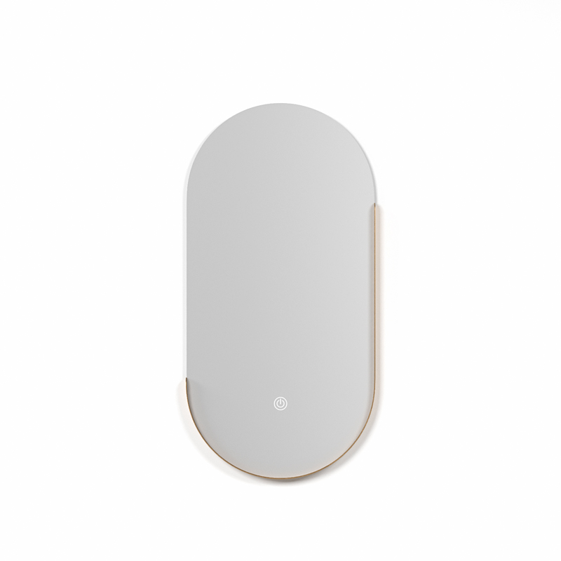 Stainless steel smart anti-fog bathroom mirror