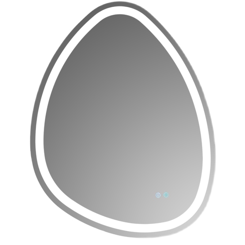 Irregular shaped water drop smart mirror shines