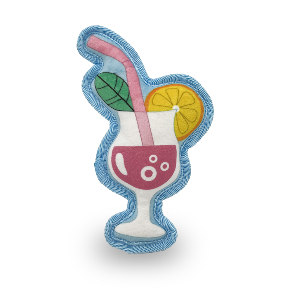 Lebensmittelkollektion 2D Martini Plüsch Hundespielzeug