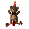 Circus Collection Bear with a hat on a unicycle Dog Toy