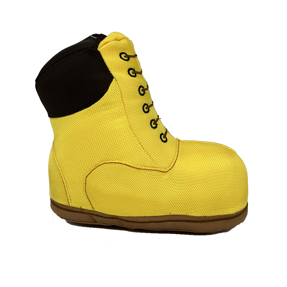 Ballistische gelbe Stiefel Haustier-Kauspielzeug