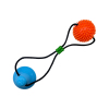 TPR Cotton Rope Training Chewing Rubber Ball Dog Toy