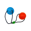 TPR Cotton Rope Training Chewing Rubber Ball Dog Toy