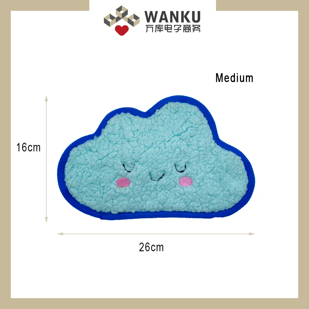2D Flatty Tough Collection Schlafender Kleiner Wolkenhund-Spielzeug