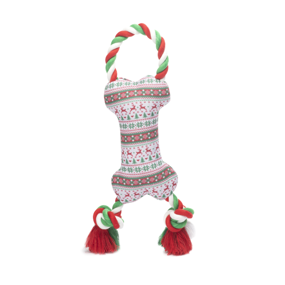 Ballistik-Sammlungen Hanfseil Knochen Hundespielzeug-Weihnachten