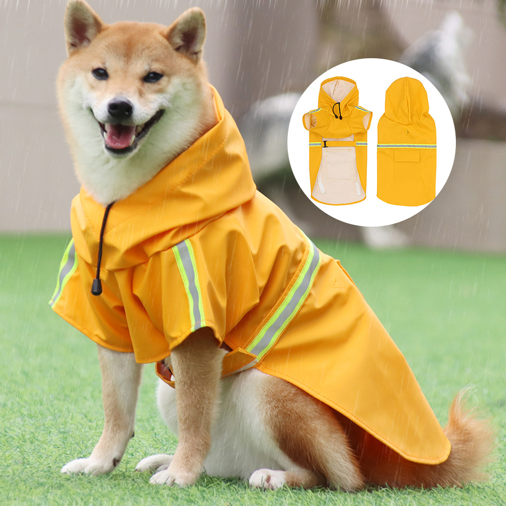 Hund Regentag wasserdichte Regenmäntel