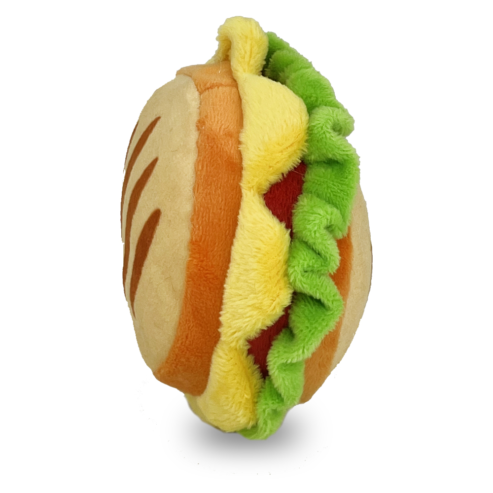 Hamburger Plüsch Hundespielzeug aus der Food Collection