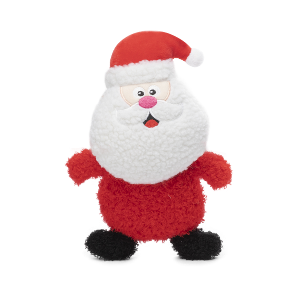 Weihnachtskollektionen Rote Santa Claus Plüsch Hundespielzeug