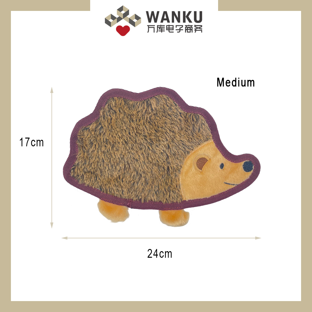 2D Flatty Tough Collection Igel Hundespielzeug