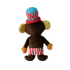 Circus Collection Monkey with striped overalls Dog Toy