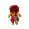 Circus Collection stuffed Lion with squares and dots body Dog Toy