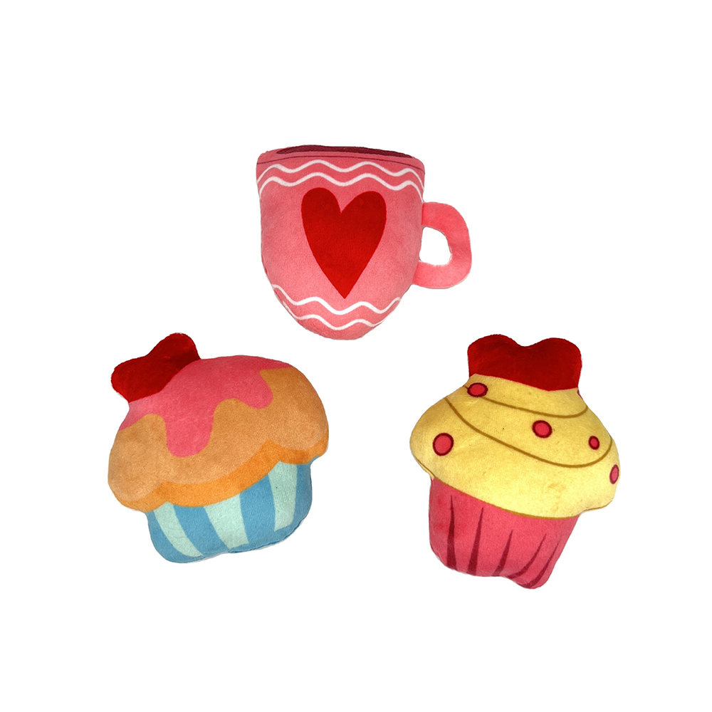 Valentinstag Kollektion Kuchen- und Teetassen-Set Hundespielzeug
