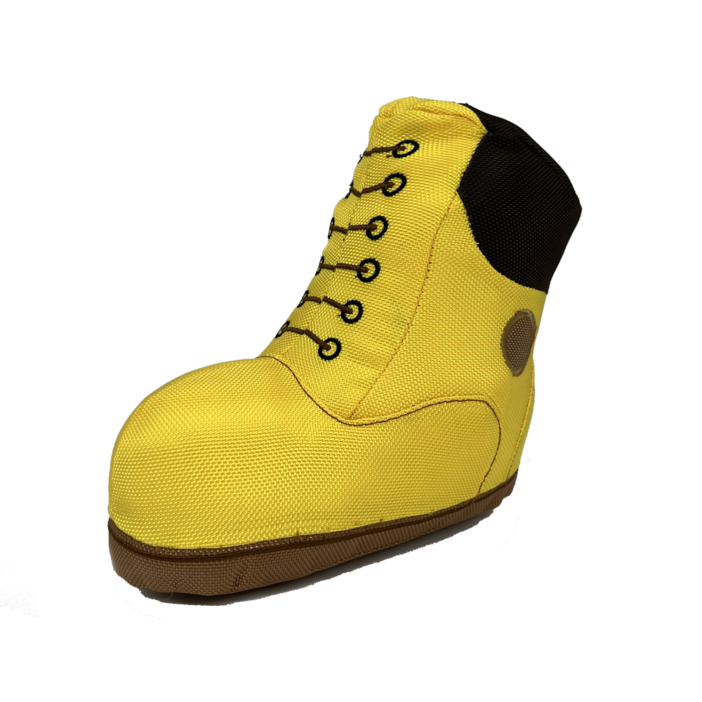 Ballistische gelbe Stiefel Haustier-Kauspielzeug