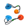 TPR Cotton Rope Training Chewing Rubber Ball Dog Toy