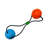 TPR Cotton Rope Training Chewing Rubber Ball Dog Toy
