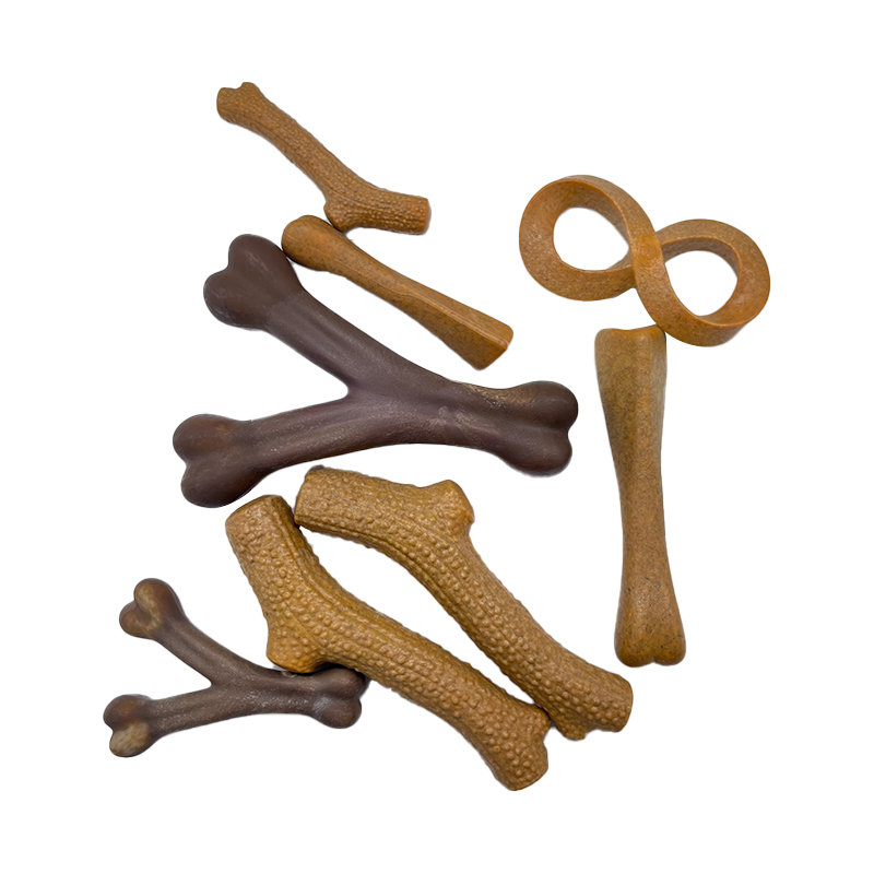 TPR Hundeknochen langlebiger Kauspielzeug-Stick