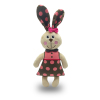 Plush Easter Collection Pink Spotted Bunny Dog Toy