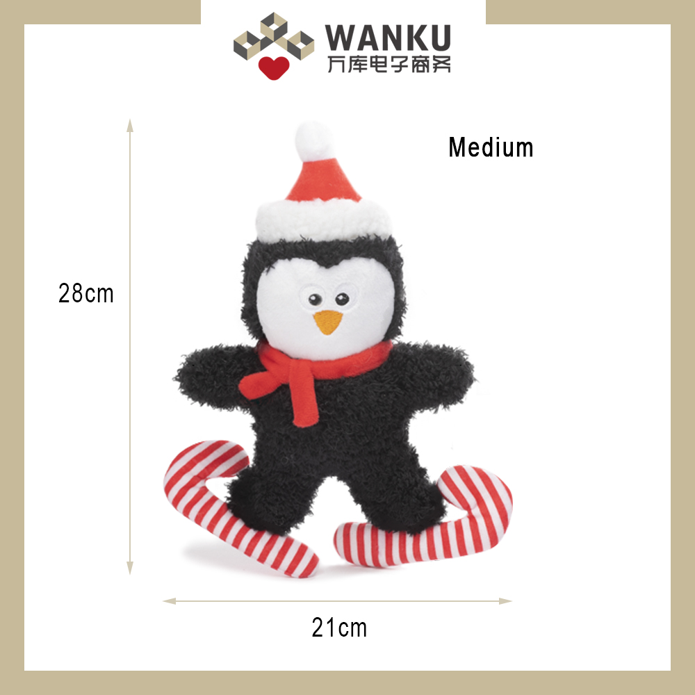Weihnachtskollektionen Schneemann Plüsch Hundespielzeug