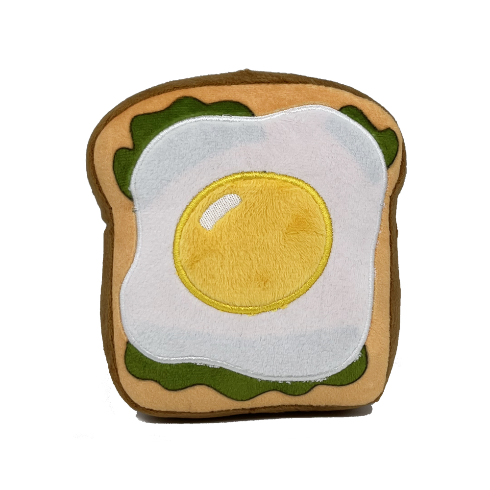Plüsch-Hundespielzeug in Form eines Eiersandwichs aus der Food Collection