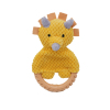 Morandi Collection Yellow Dinosaur with Pink Ring