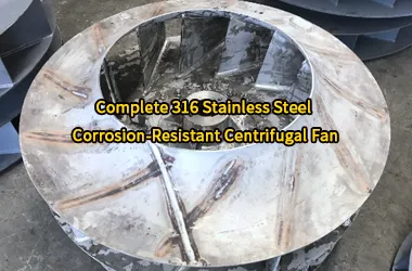 Complete 316 Stainless Steel Corrosion-Resistant Centrifugal Fan