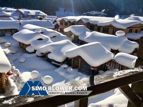 white snow