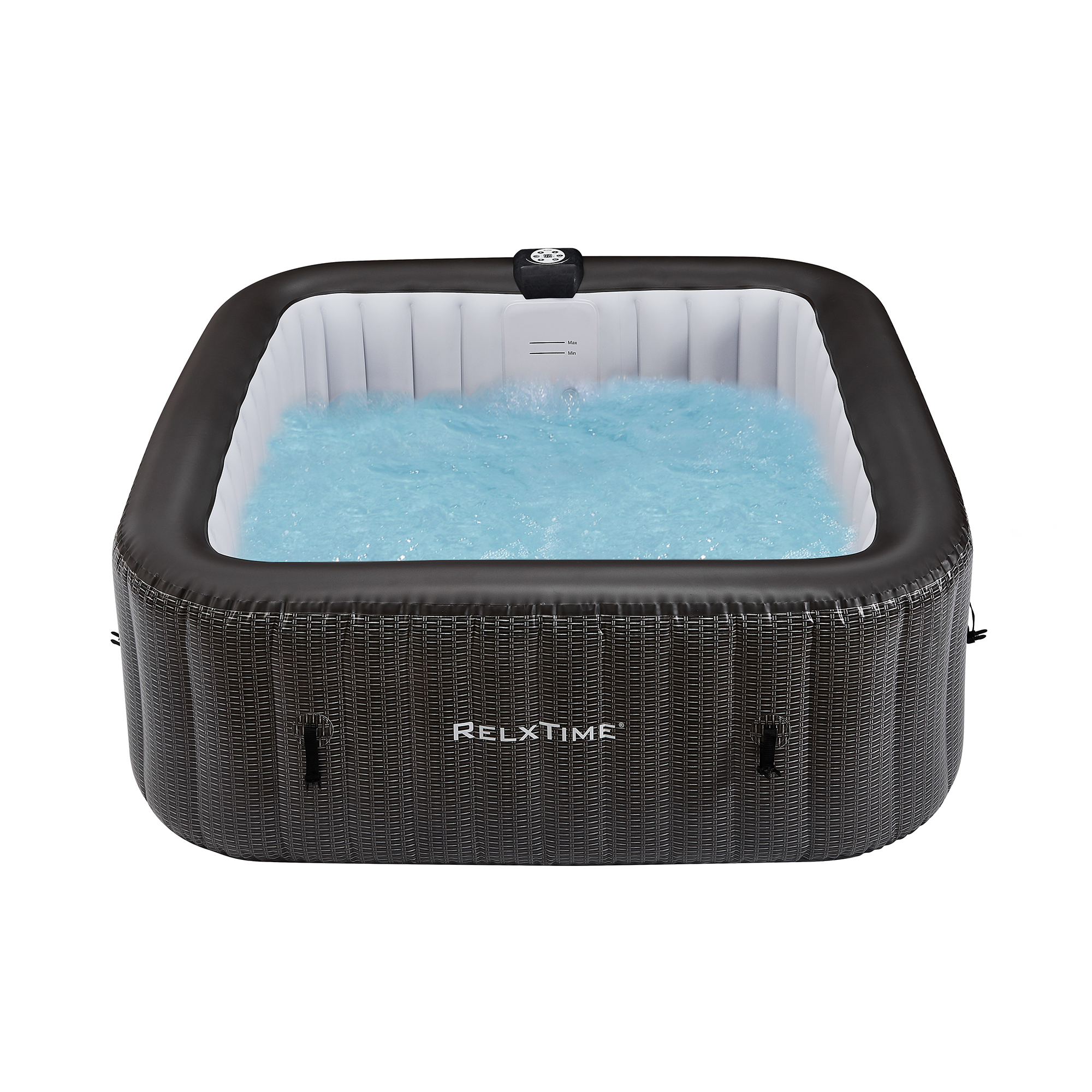 INFLATABLE SPA WITH PVC - SQUARE - 6 PERSONS -BLACK