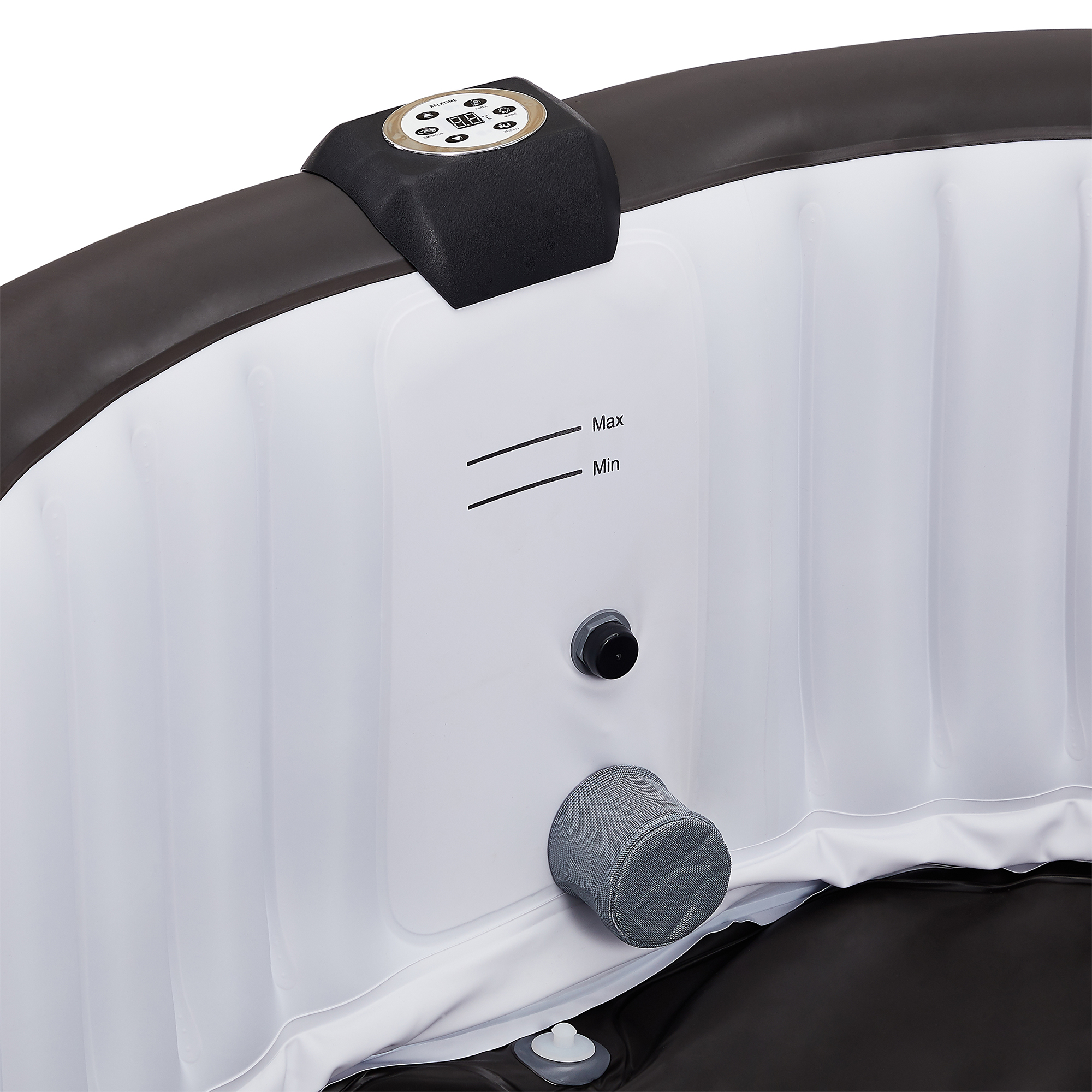 INFLATABLE SPA WITH PVC - ROUND - 6 PERSONS -BLACK