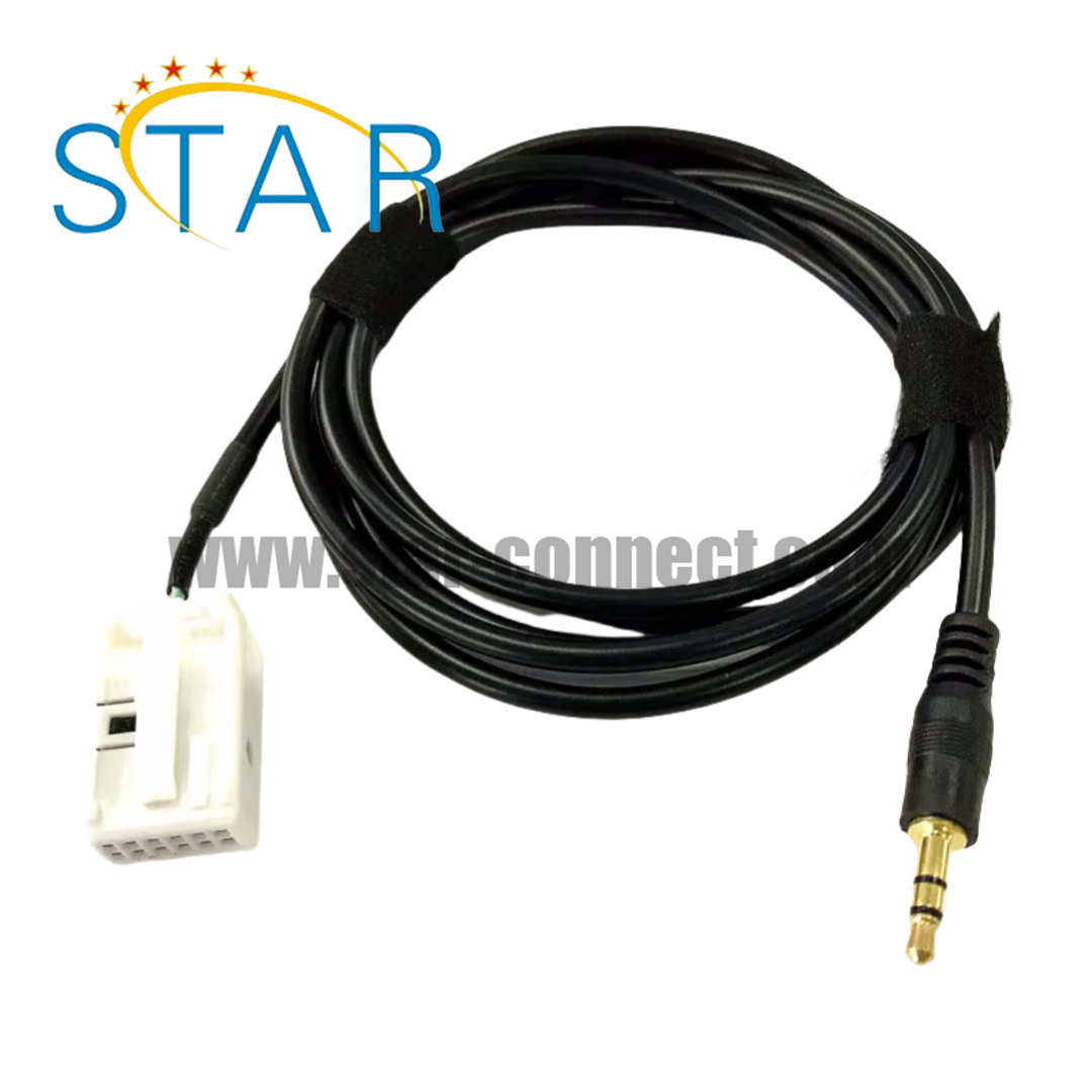 12P Aux-In Input 3.5mm Adapter & Radio
