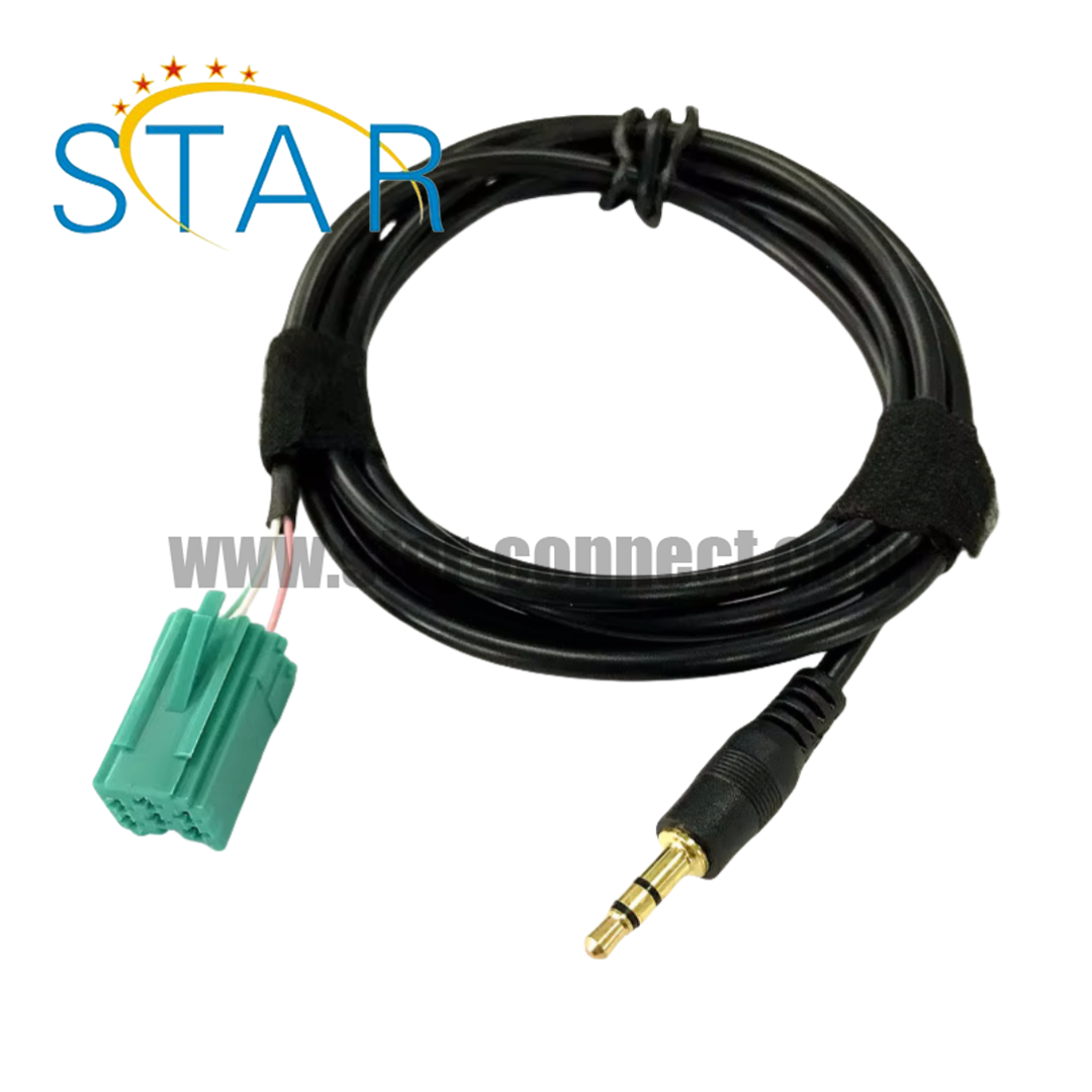 6P Aux-In Input 3.5mm Adapter & Radio