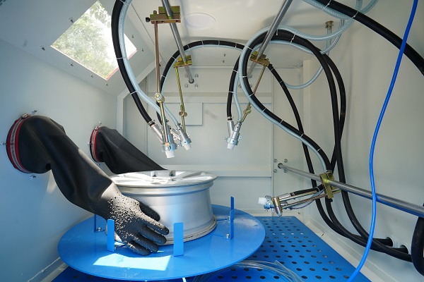Wheel Sand Blasting Machine