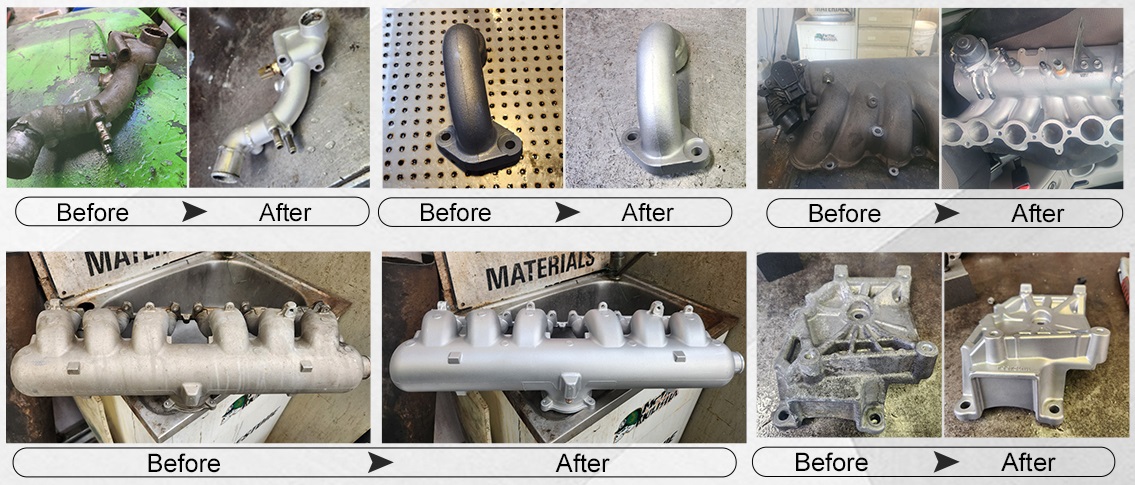 wet blasting cabinet application