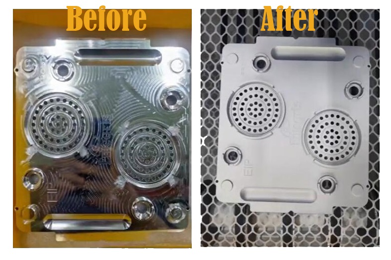sandblasting aluinium plates