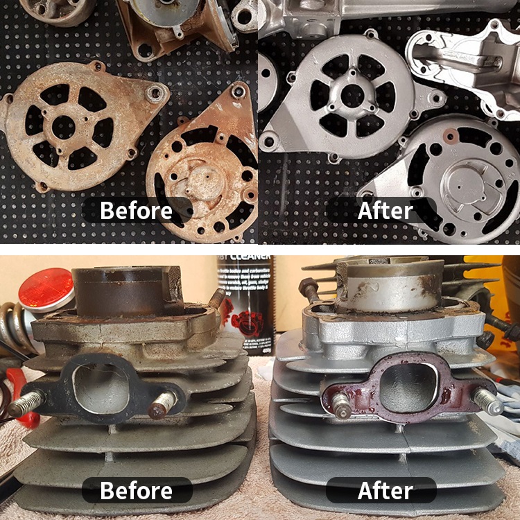 wet blasting motorcycle parts