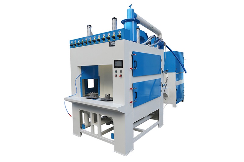 Máquina de chorro de indexación rotativa, Máquina de chorreado automático de arena